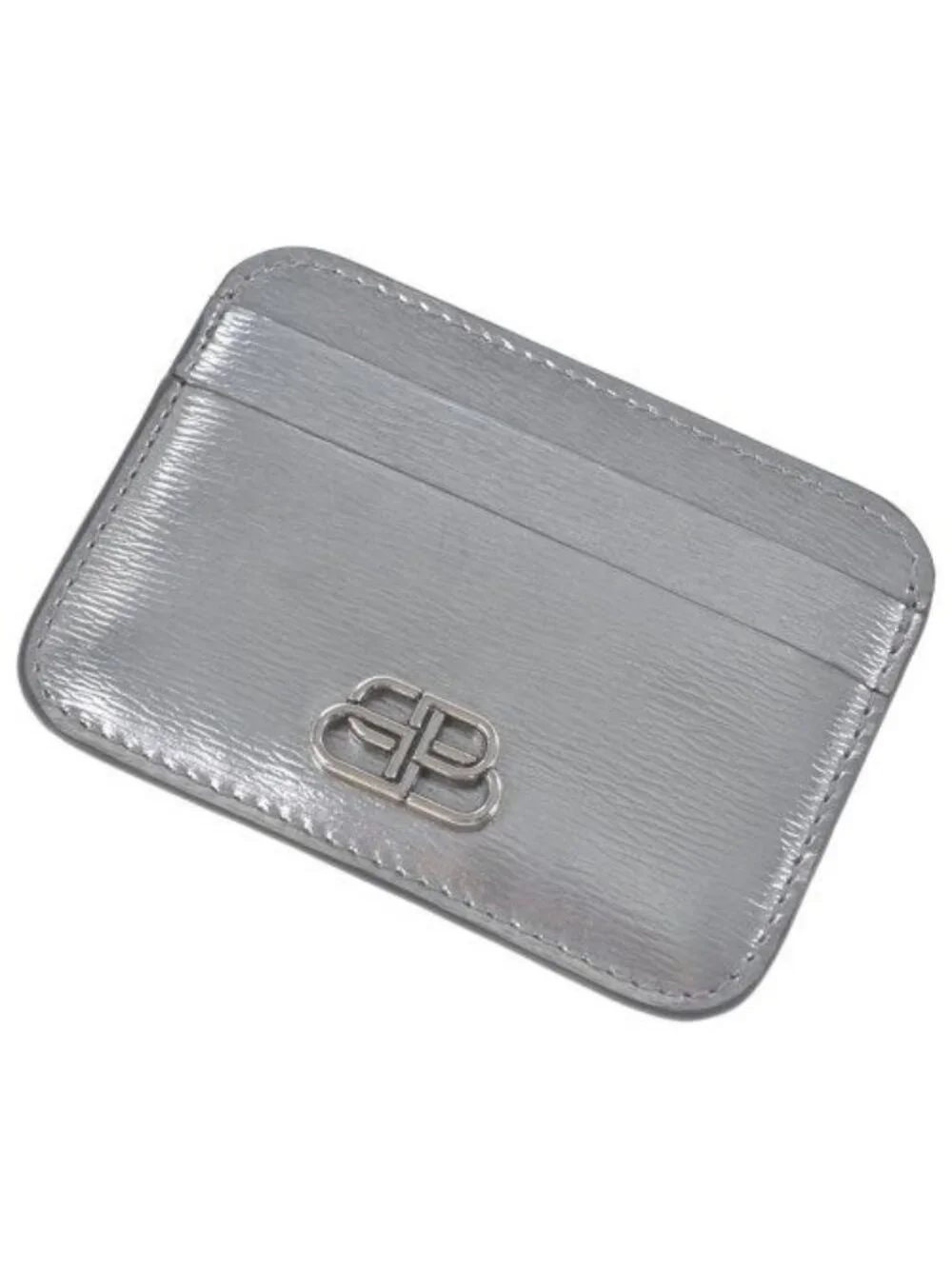 Balenciaga Card Case Card Holders Silver